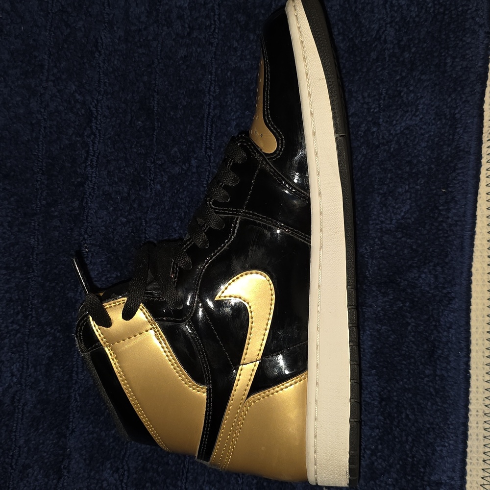Nike Air Jordan 1 Retro High NRG, Patent Gold Toe Size 9.5 - Picture 14 of 14